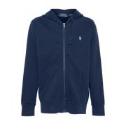 Ralph Lauren Sweatshirt med dragkedja och Polo Pony-motiv Blue, Herr