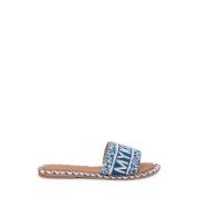 De Siena Stilren Sandal för Sommaroutfits Blue, Dam