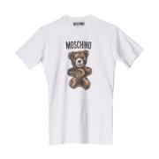 Moschino Adrian Bear T-shirt Vit Bomull Kortärmad White, Dam