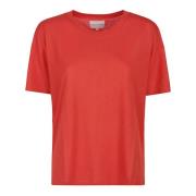 Loulou Studio Kortärmad T-shirt Red, Dam