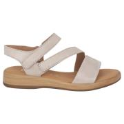 Gabor Blankt Läder Dam Sandal - Beige Beige, Dam