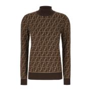 Fendi Stiligt Stickat Sortiment Brown, Dam