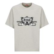 Kenzo Glad Tiger Broderad T-shirt och Polo Gray, Herr