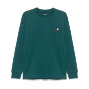 Carhartt Wip Amerikansk Script Logo T-tröja Green, Herr