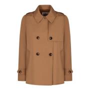 Herno Hooded Trench Coat Brown, Dam