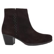 Gabor Bruna mocka ankelboots - 4,5 cm klack Brown, Dam