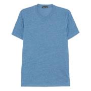 Tom Ford Blandad bomull T-shirt Portugal Designers Code Blue, Herr