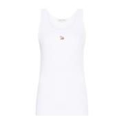 Maison Kitsuné Sleeveless Tops White, Dam