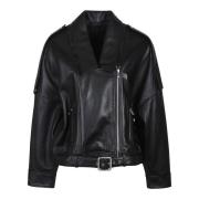 PINKO Bikerjacka Black, Dam