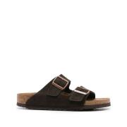 Birkenstock Brun Dubbel Spänne Sandaler Brown, Herr