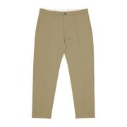 Nine In The Morning Avslappnad passform bomull chino byxor Beige, Herr