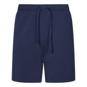 Polo Ralph Lauren Blå Bomullsshorts med Pony Broderi Blue, Herr