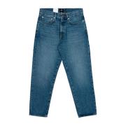 Edwin Arctic Blue Bomull Tapered Leg Jeans Blue, Herr