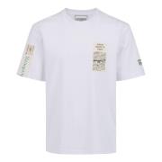 Iceberg Normal passform vit bomull jersey t-shirt White, Herr