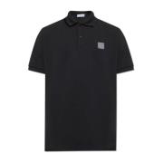 Stone Island Polo med logotyp Black, Herr