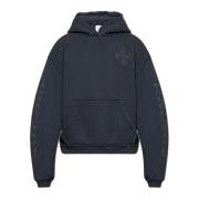 Rhude Logo Hoodie Gray, Herr