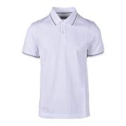 Bikkembergs Polo Stil Bomull Elastan T-shirt White, Herr