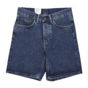 Carhartt Wip Denim Shorts Blue, Herr