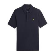 Lyle & Scott SS Polo Skjortor Skjortkrage Pique Polo Skjorta Blue, Her...