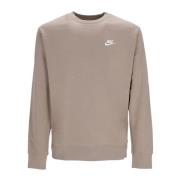 Nike Khaki/Vit Crewneck Sweatshirt Långärmad Beige, Herr