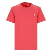 Ralph Lauren Röd bomulls-T-shirt med ikonisk ponny Red, Herr