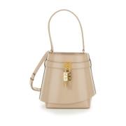 Givenchy Beige Bucket Bag med hänglåsdetalj Beige, Dam