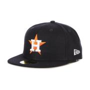 New Era Houston Astros Baseballkeps Svart Black, Herr