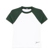 Jacquemus Vit Crew Neck Logo Patch T-shirt White, Dam