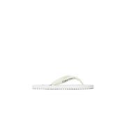 Calvin Klein Jeans Vita Flip Flops i Solid Stil White, Herr