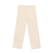 Emporio Armani Beige Corduroy Byxor Beige, Dam