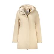 K-Way Elegant Beige Vadderad Jacka Beige, Dam