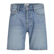 Jack & Jones Ljusblå Denim Casual Shorts Blue, Herr