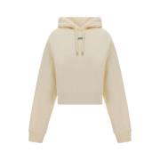 Jacquemus Stilig Kort Bomullshuvtröja Beige, Dam