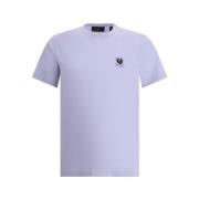 Belstaff Blek Lila T-shirt med Monogram Patch Purple, Herr