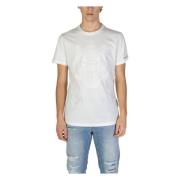 Antony Morato Tiger Head Embossed T-Shirt White, Herr