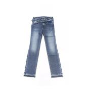 Jacob Cohën Slim Raw Hem Jeans med Fransar Blue, Dam