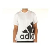 Adidas Herr Vit Tryck T-shirt White, Herr