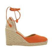 Castañer Orange Kil Espadrillos Canvas Mocka Kvinnor Orange, Dam