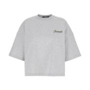 Jacquemus Logo Lettering Grå T-shirt Kvinna Gray, Dam