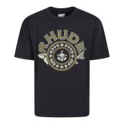 Rhude Lyxig T-shirt med Kaviartryck Black, Herr