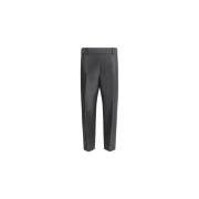 Khaite Modern Cropped Straight-Leg Byxor Black, Dam