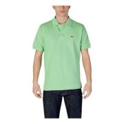 Lacoste Grön Polotröja med Knappfäste Green, Herr