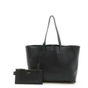 Yves Saint Laurent Vintage Pre-owned Laeder axelremsvskor Black, Dam