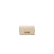 Love Moschino Beige Quiltad Crossbody-väska Beige, Dam