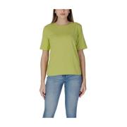 b.young Grön Crew Neck T-shirt Green, Dam