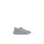 Chloé Vita Lädersneakers med Mesh Design White, Dam