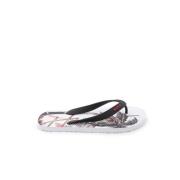 Hugo Boss Beige Palm Print Flip Flops Multicolor, Herr