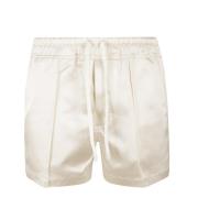 Tom Ford Satinshorts med Piping White, Herr