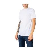 Armani Exchange Vit Bomull Crew Neck Tee White, Herr