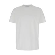 Emporio Armani Vit Logotyp T-shirt Bomull Man White, Herr